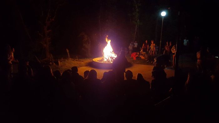 Lagerfeuerromantik am letzten Abend