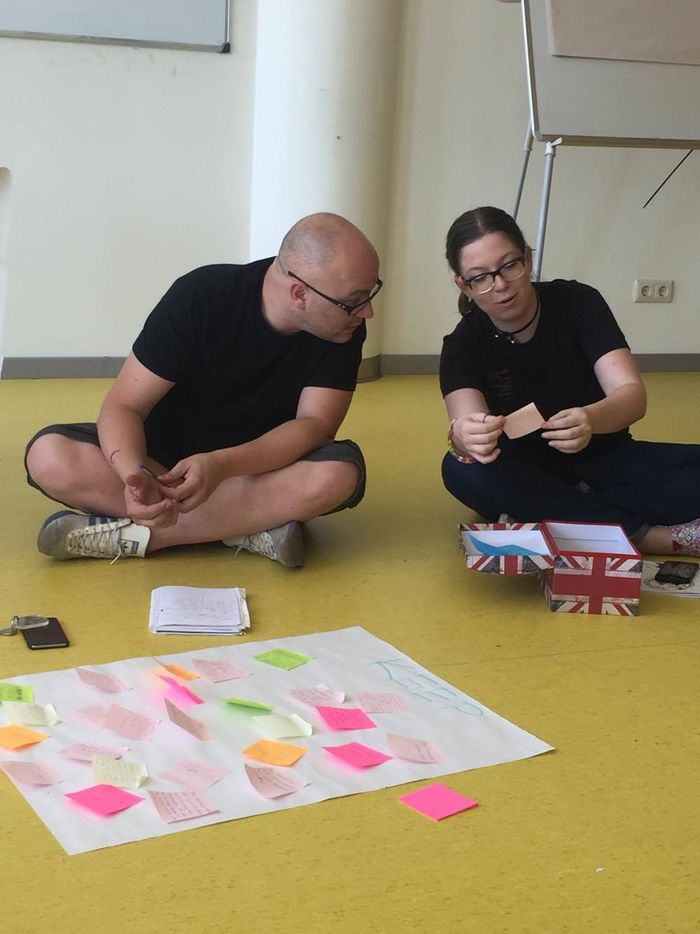 Trainer Giuseppe und Trainerin Mariya